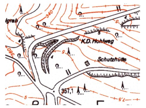 Karte 1:5000 von der “Großen Egge”