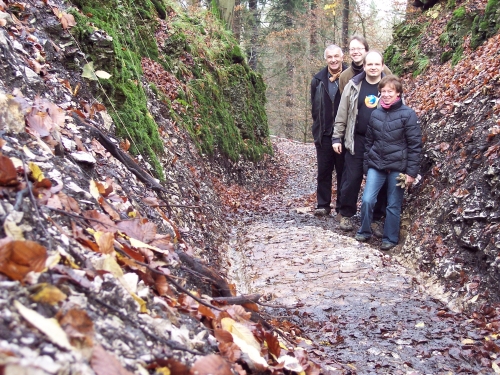 Freigelegtes Teilstück im Mittelteil, November2008